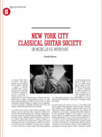 GuitArt n. 65, January/March 2012 New York City Classical Guitar Society: An Inspiring Model / New York City Classical Guitar Society: un modello da importare.