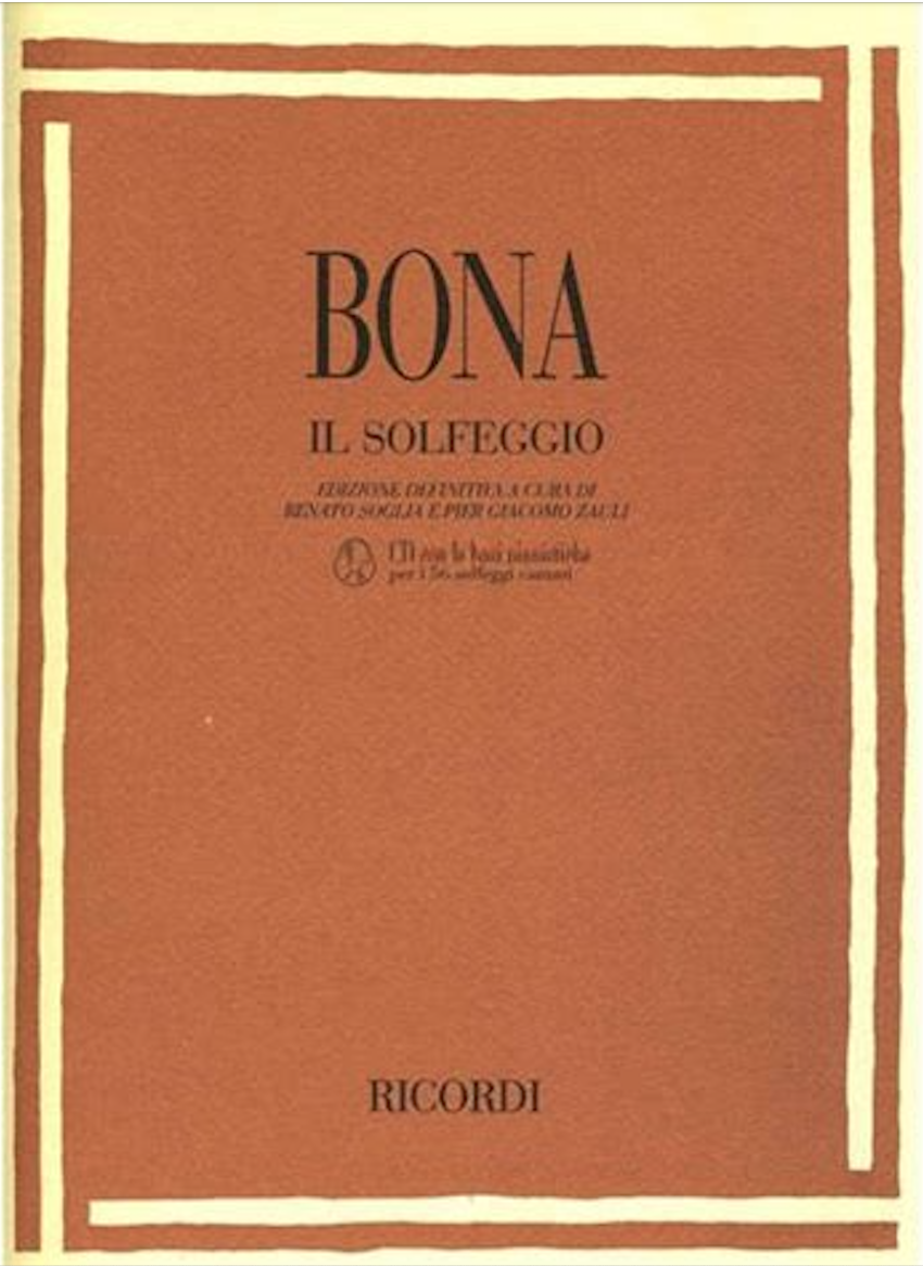 Bona Solfeggio Manual